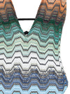 Missoni Greek Pattern One-piece Swimsuit