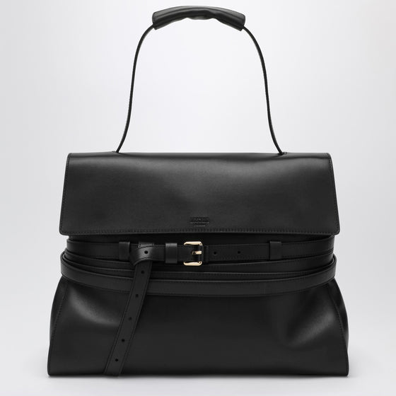 Moschino Large Handbag in Black Leather