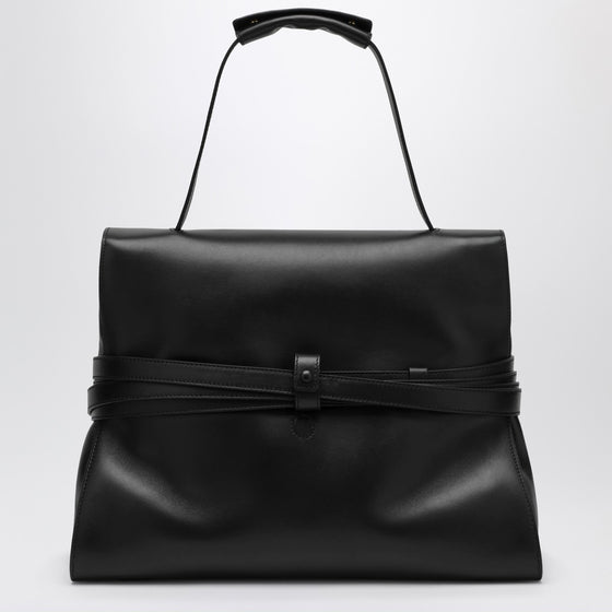 Moschino Large Handbag in Black Leather