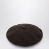 Brunello Cucinelli Brown wool beanie with Precious Detail