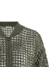 Brunello Cucinelli Dazzling Net Embroidery Cardigan