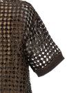 Brunello Cucinelli Sequin Mesh Dress