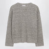 Brunello Cucinelli Crochet crewneck sweater with sequins