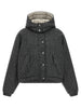 Brunello Cucinelli Shiny Zipper Pull Down Jacket