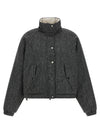Brunello Cucinelli Shiny Zipper Pull Down Jacket
