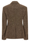 Brunello Cucinelli Donegal Wool Double-breasted Blazer