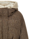 Brunello Cucinelli Shiny Zipper Pull Down Jacket