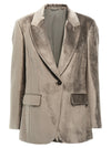 Brunello Cucinelli Single-breasted Chenille Blazer