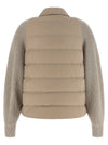 Brunello Cucinelli Shiny Flap Detail Down Jacket