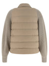 Brunello Cucinelli Shiny Flap Detail Down Jacket