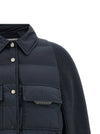 Brunello Cucinelli Shiny Flap Detail Down Jacket