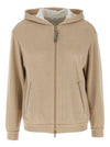 Brunello Cucinelli Precious Zipper Pull Hoodie