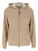 Brunello Cucinelli Precious Zipper Pull Hoodie