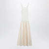 The Frankie Shop Iliya maxi dress in cream viscose and cotton