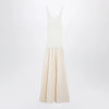 The Frankie Shop Iliya maxi dress in cream viscose and cotton