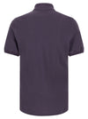 Brunello Cucinelli Purple Logo Embroidery Polo Shirt