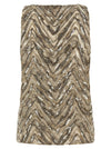 Brunello Cucinelli Dazzling Chevron Embroidery Top