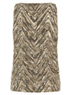 Brunello Cucinelli Dazzling Chevron Embroidery Top