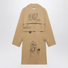 1989 STUDIO Embroidered Trench Scribble