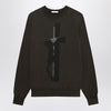 1989 STUDIO crew-neck Cross dark brown