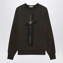  1989 STUDIO crew-neck Cross dark brown