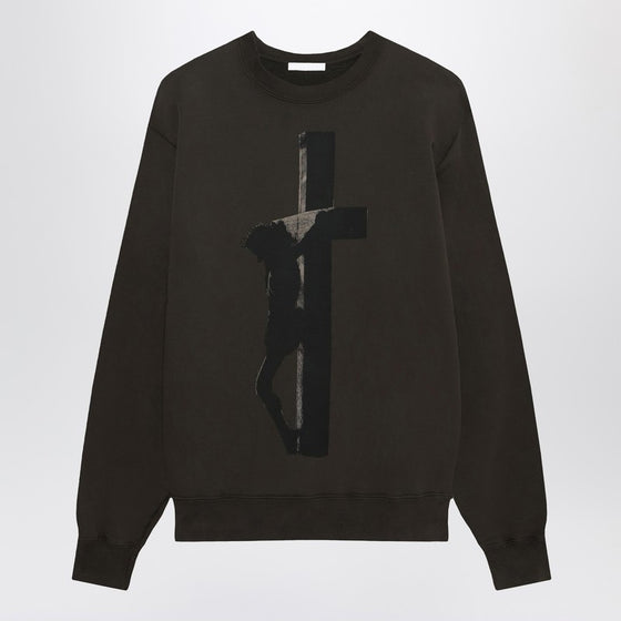 1989 STUDIO crew-neck Cross dark brown