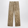 1989 STUDIO Denim Flock Carpenter pants camo