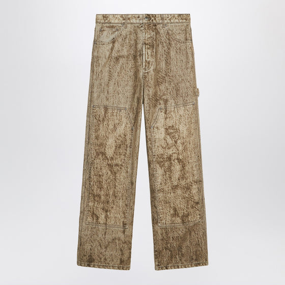 1989 STUDIO Denim Flock Carpenter pants camo