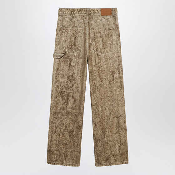 1989 STUDIO Denim Flock Carpenter pants camo