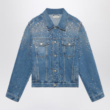  1989 STUDIO Denim Trucker Jacket Crystals blue