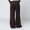 Séfr Jiro mud-colored trousers in wool blend twill