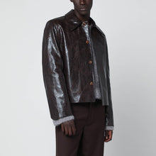  Séfr Keane brown jacket in coated polyester