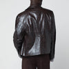 Séfr Keane brown jacket in coated polyester