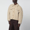Séfr Matthieu jacket in checked wool cloth