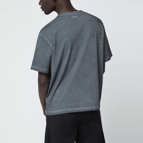 Séfr Mauro black washed-effect T-shirt in organic cotton