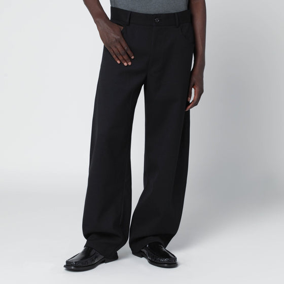 Séfr Oktai black trousers in wool blend