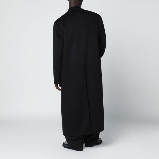 Séfr Tetsu black coat in wool and cashmere