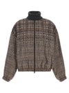Brunello Cucinelli Sequin Check Bomber Jacket