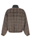 Brunello Cucinelli Sequin Check Bomber Jacket