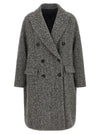 Brunello Cucinelli Dazzling Chevron Coat