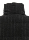 Brunello Cucinelli Micro Sequin Pinstriped Crop Down Jacket