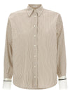 Brunello Cucinelli Monile Cuffed Shirt