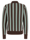 Alberto Biani Striped Knit Polo Shirt