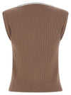 Brunello Cucinelli Shiny Trim Tank Top