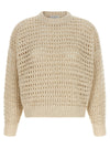 Brunello Cucinelli Dazzling Braids Sweater