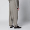 Brunello Cucinelli Twill cotton trousers with pleats in khaki