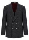 Brunello Cucinelli Double-breasted Denim Blazer