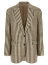 Brunello Cucinelli Striped Blazer