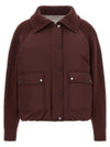 Brunello Cucinelli Shiny Zipper Pull Down Jacket