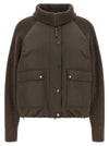 Brunello Cucinelli Knit Insert Down Jacket